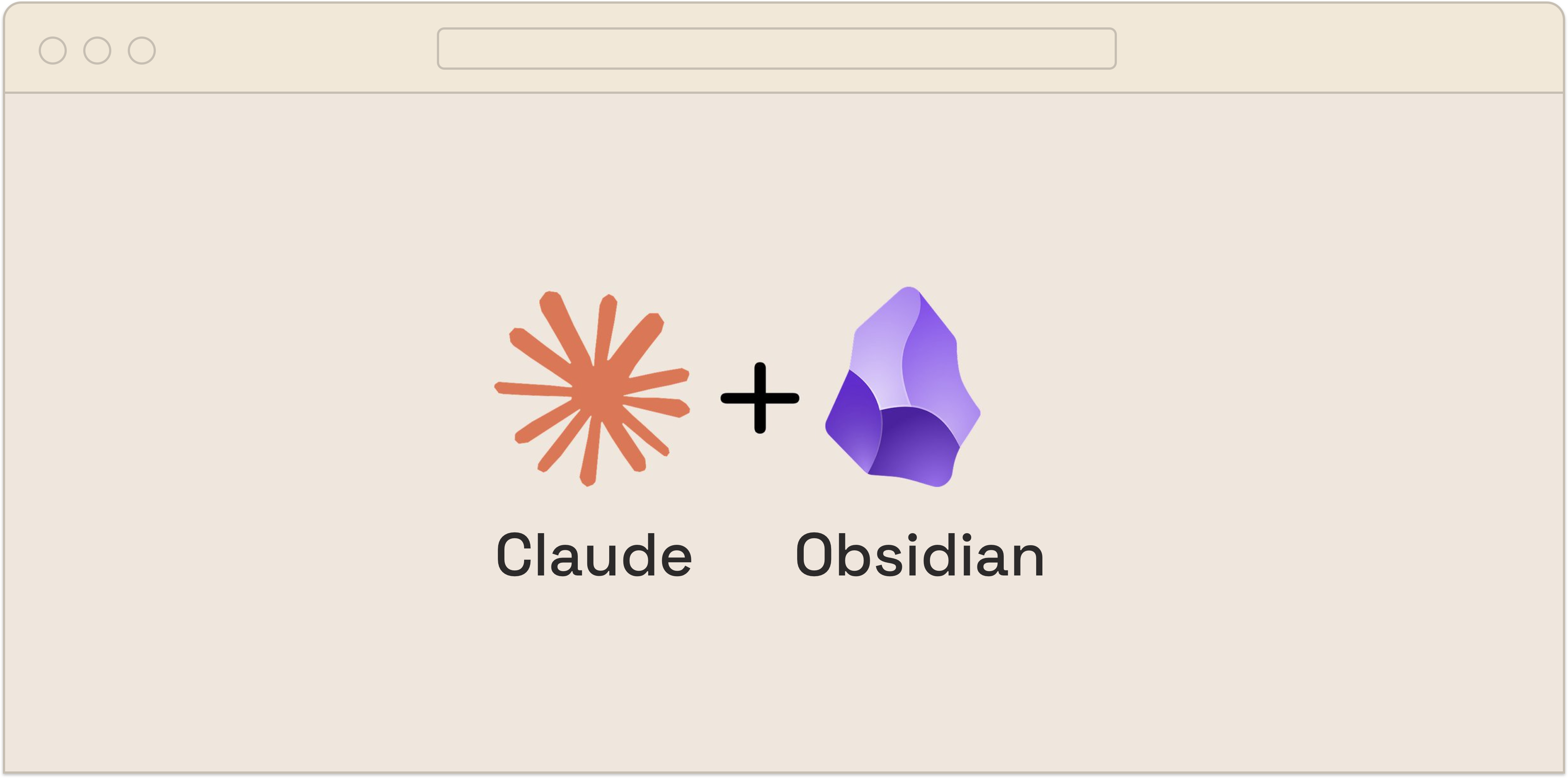 Claude et Obsidian, les deux briques de base du système